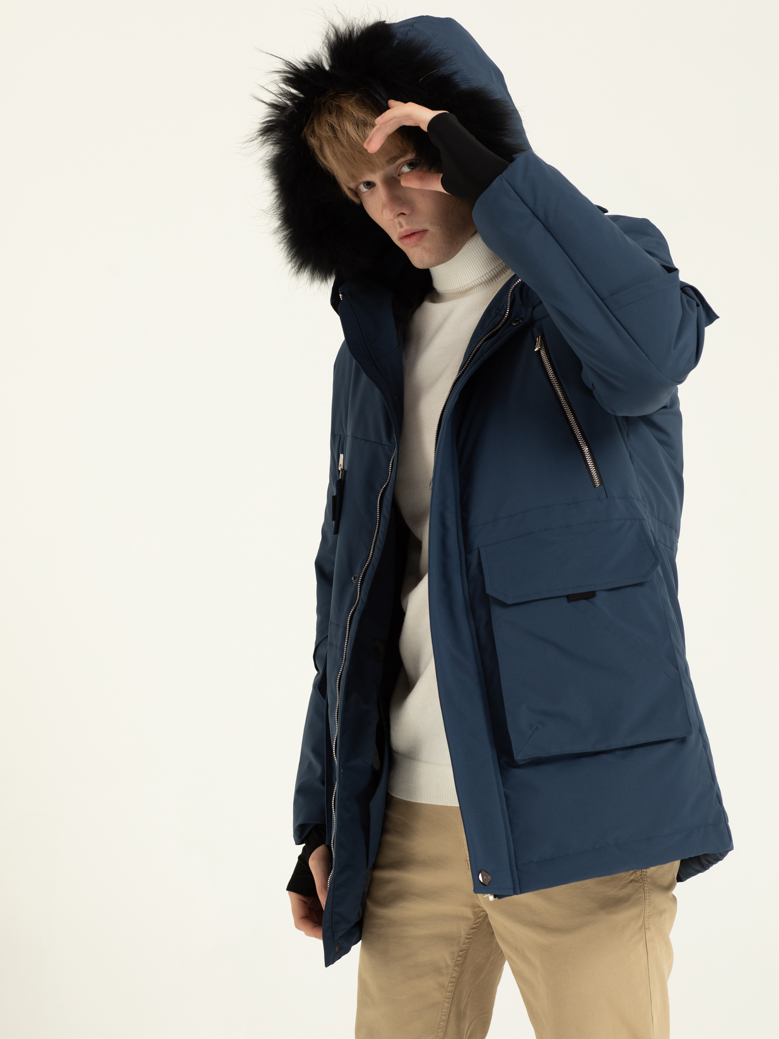 Men Polyester Down Parka 5 degrees and Below | Wintertime