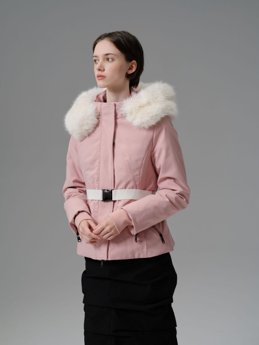 WINTER TIME Ladies Funnel Neck Down Parka 5 Degree And Below (Belt ...